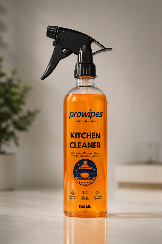 PROWIPES Kitchen Cleaner Spray | Powerful Grease & Stain Remover | Safe on Kitchen Surfaces | Fresh Fragrance | 500 ml